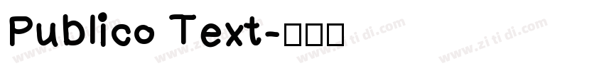 Publico Text字体转换
